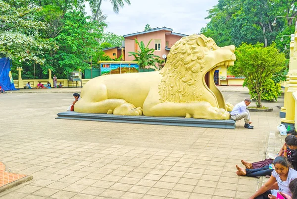 Le lion dans le temple Peradeniya — Photo