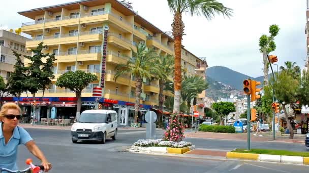 Het stadsbeeld van Alanya — Stockvideo