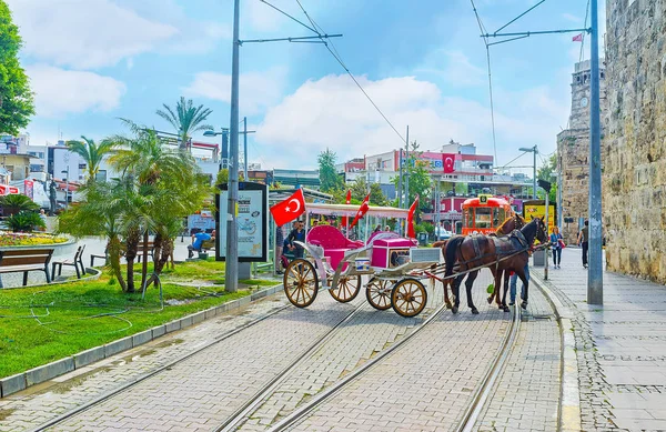 El transporte turístico en Antalya — Foto de Stock
