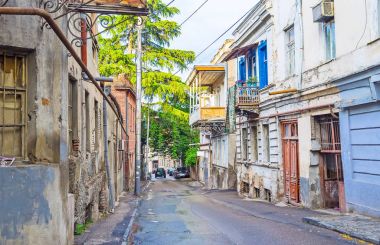 Tiflis terk edilmiş evleri