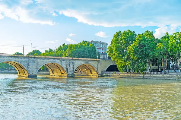 Saarbrucken bridge in Tbilisi — Stock Photo, Image