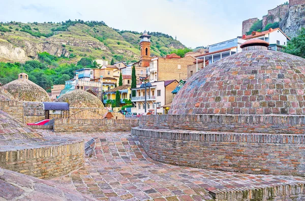 The domes of old Tbilisi baths — Stock Photo, Image