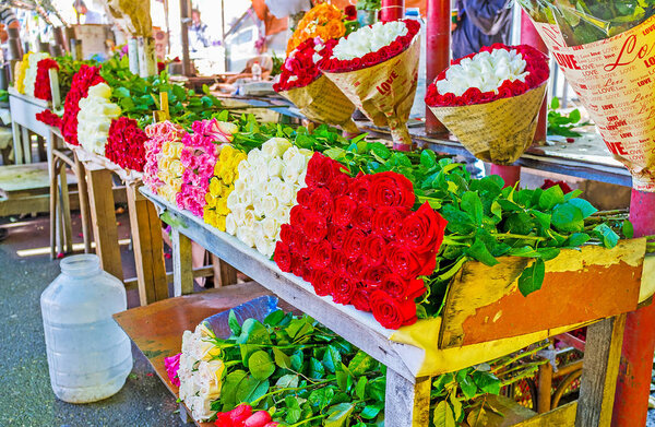 Flower market in Tbilisi
