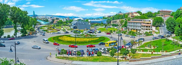 Panorama des Europaplatzes in Tiflis — Stockfoto