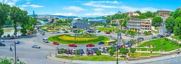 Панорама площади Европы в Тбилиси — стоковое фото