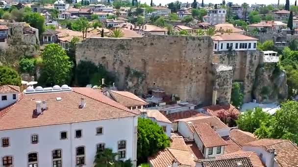 Panorámás kilátás nyílik a Kaleici Marina — Stock videók