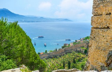 Alanya Kalesi ramparts Manzaralı