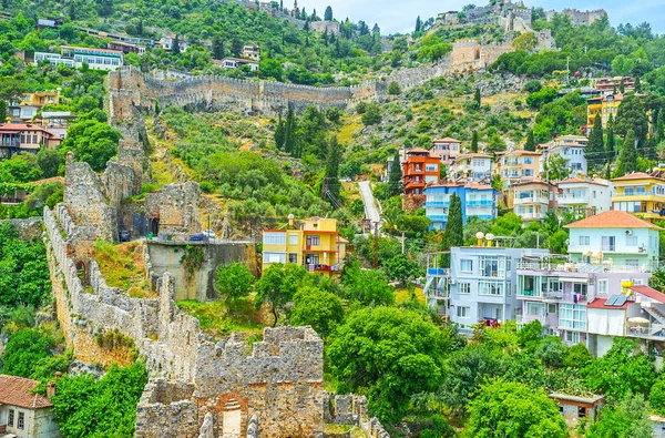 Sladěný na Castle hill Alanya — Stock fotografie