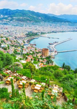 Alanya Yarımadası görünümünden