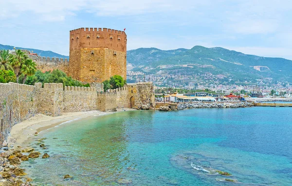 A arquitetura medieval em Alanya — Fotografia de Stock