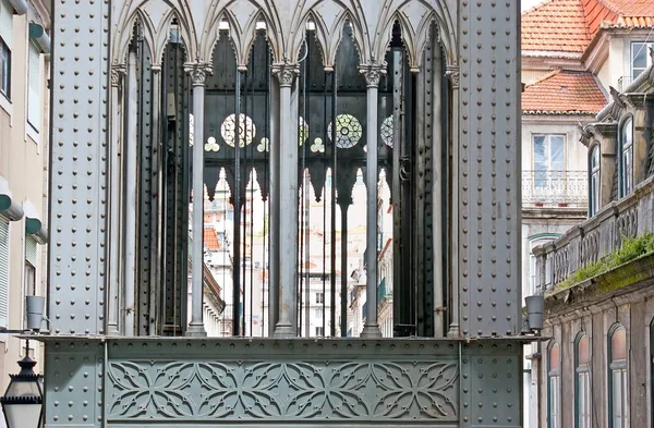 Details of Carmo Lift in Lisbon — Stock Photo, Image