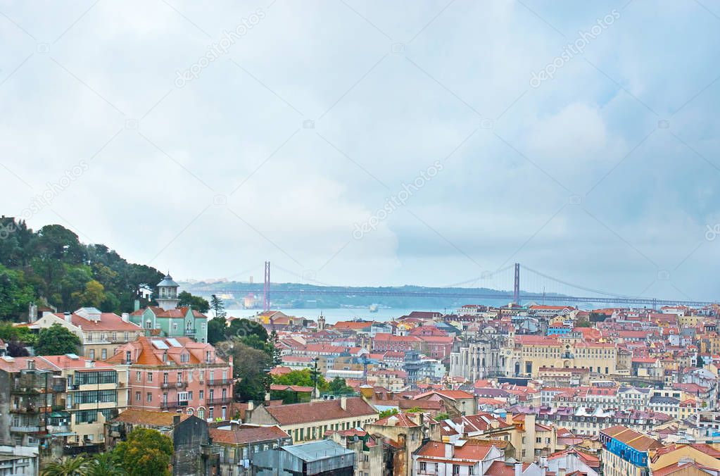 The bridge of 25 April in Lisbon