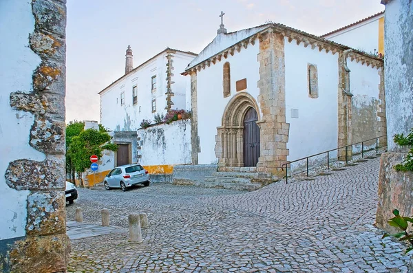 St Martin's Chapel w Óbidos — Zdjęcie stockowe