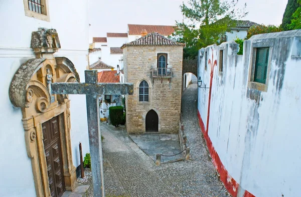 A Igreja e a Sinagoga em Óbidos — Fotografia de Stock