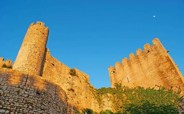 Las ruinas del Castillo de Obidos — Foto de Stock