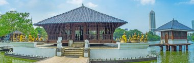Seema Malaka tapınakta Colombo Panoraması 