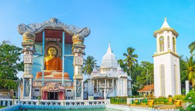 Negombo Budist tapınağı Panoraması