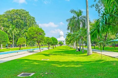 Relax in Viharamahadevi park of Colombo clipart