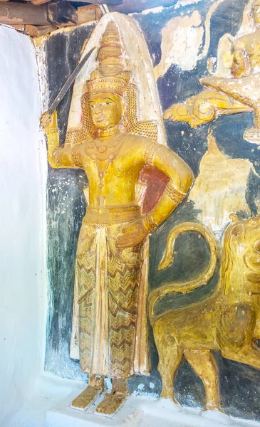 Защита статуй храма Юдаганавы — стоковое фото