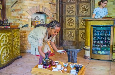 Turistler için Etiyopya kahve