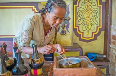 Kahve çekirdekleri kızartma için