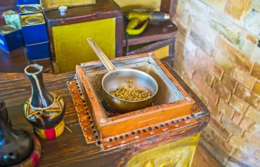 Kahve çekirdekleri kavurma