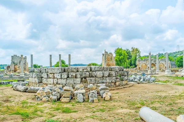 Templo Tyche (Tholos) de Perge — Foto de Stock