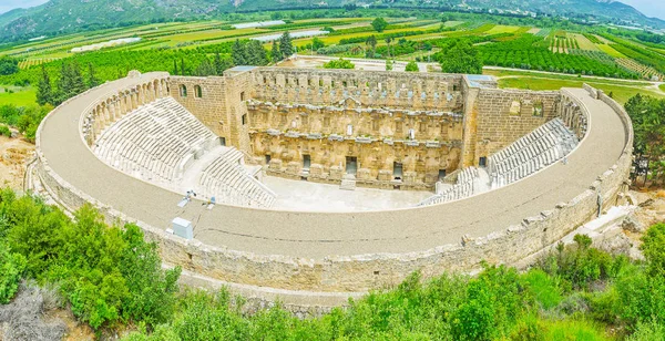 Anfiteatro Aspendos desde arriba — Foto de Stock