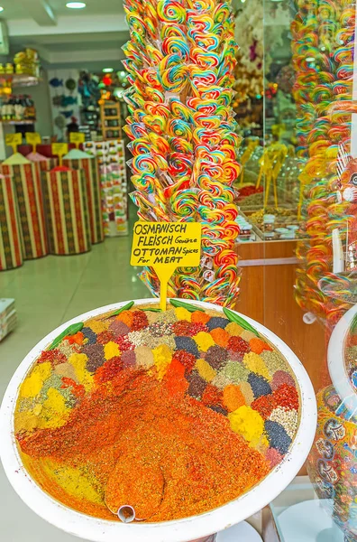 Lollipops y especias en la tienda Side —  Fotos de Stock