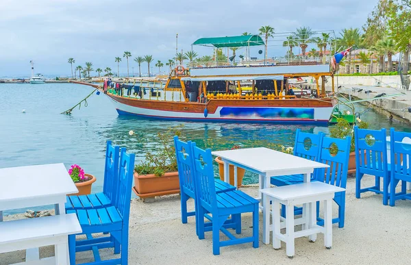 Relaxe no porto de Side — Fotografia de Stock