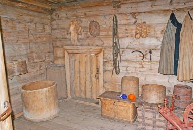 Suzdal içinde içinde eski izba