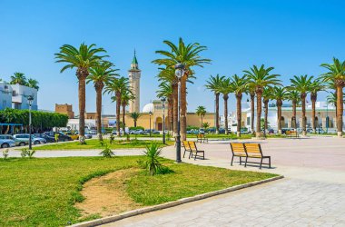 Monastir içinde avuç içi ile Park