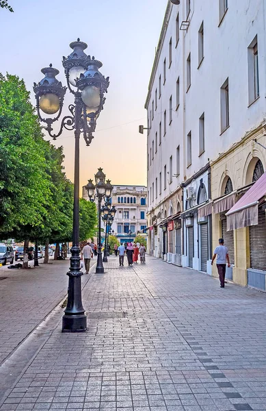 The twilight in Tunis — Stock Photo, Image