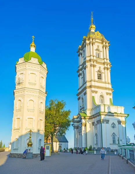 Two towers of Pochayiv Lavra — Stock Photo, Image