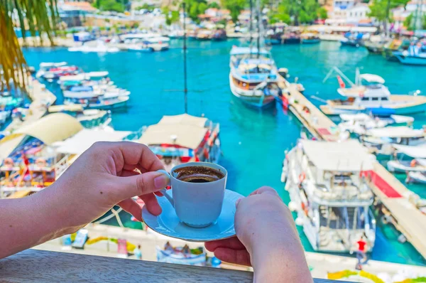 Antalya'da kahve keyfi — Stok fotoğraf