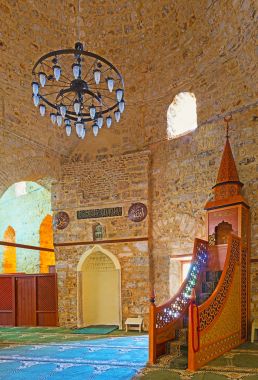 Mihrap ve minber caminin Yivliminare (Alaaddin, Ulu), Antalya