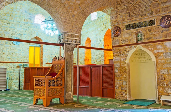 Výzdoba mešity Ulu (Alaaddin, Yivliminare) Antalya — Stock fotografie