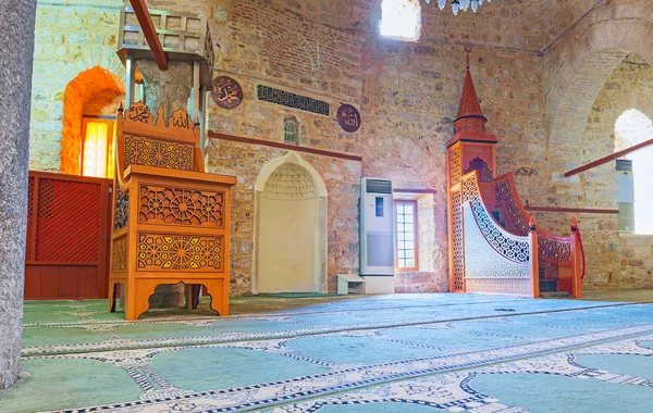 I medeltida Grand Mosque (Alaaddin, Yivliminare), Antalya — Stockfoto