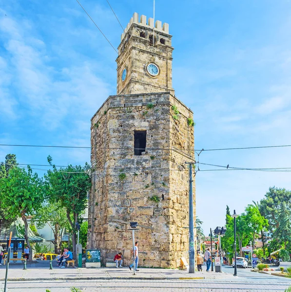 The clock tower of Antalya — Stock Photo, Image