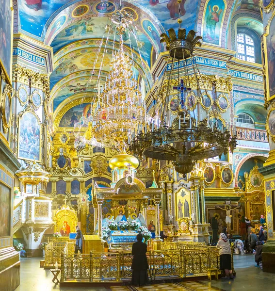 Interior of Holy Dormition Cathedral — Stock Photo, Image