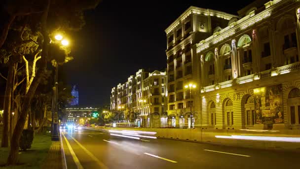 Tráfico en Bakú — Vídeo de stock