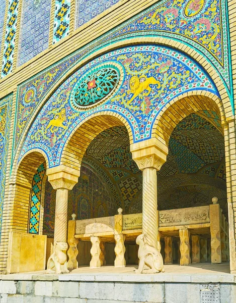 Arch Karim Khani Nook, Pałac Golestan, Teheran — Zdjęcie stockowe
