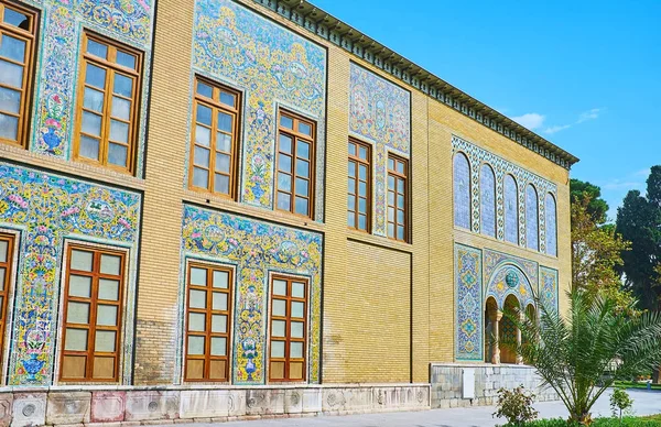 As ricas decorações do palácio do Golestão, Teerão — Fotografia de Stock