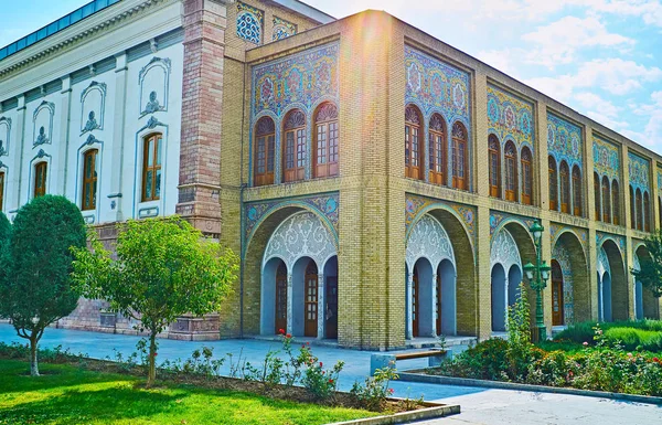 Decores del Palacio Abyaz de Golestán, Teherán — Foto de Stock