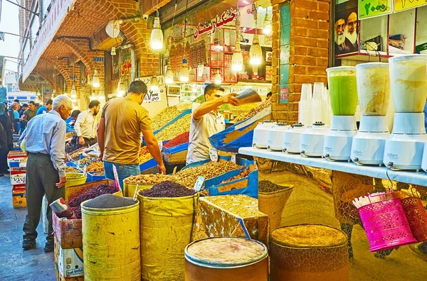 El paraíso de los gourmets en Teherán Grand Bazaar — Foto de Stock