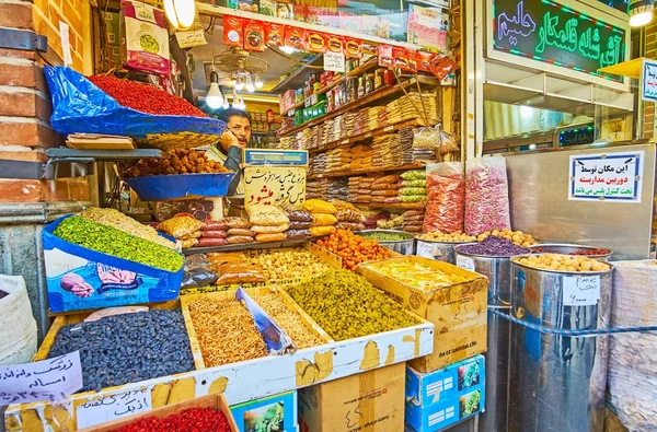 Temperos e frutas secas em Teerão — Fotografia de Stock