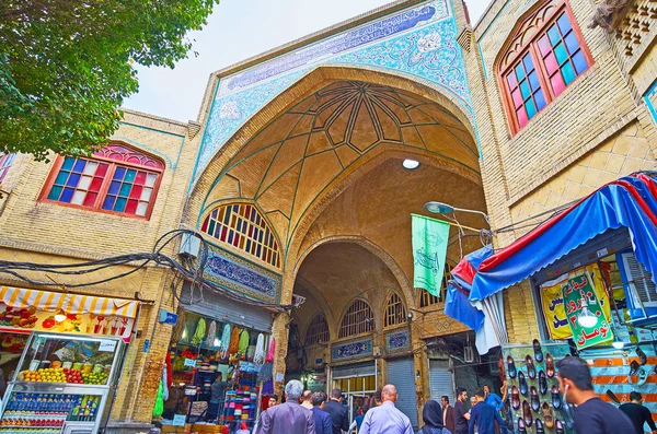 Tradiční portály Teheránu Grand Bazaar — Stock fotografie