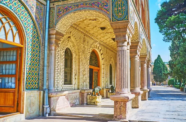 A tornácon Golestan palace, Teherán — Stock Fotó