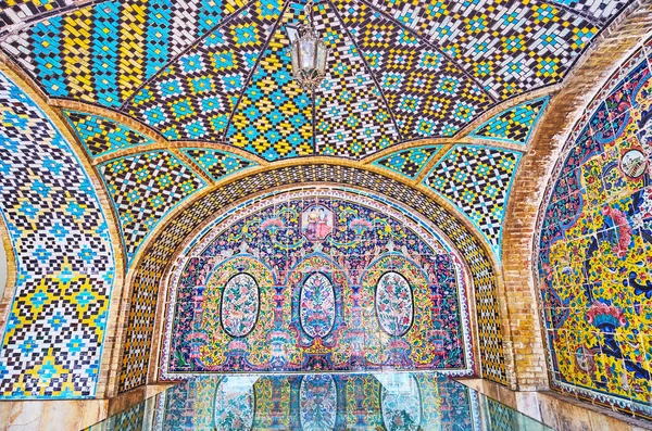 Перська-інтер'єри палац Голестан, Тегеран — стокове фото