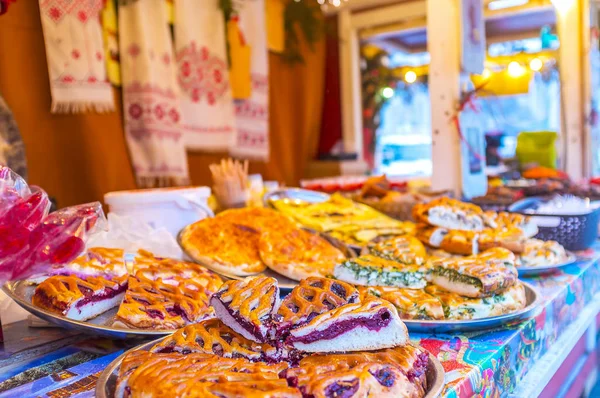 A pastelaria no Mercado de Natal — Fotografia de Stock